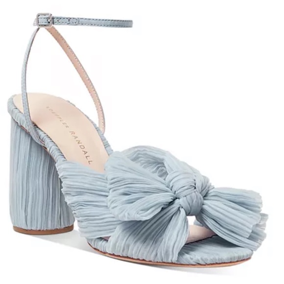 Loeffler Randall Camellia blue 3” sandal wedding shoes “something blue” 💙👰‍♀️ - Picture 6 of 7